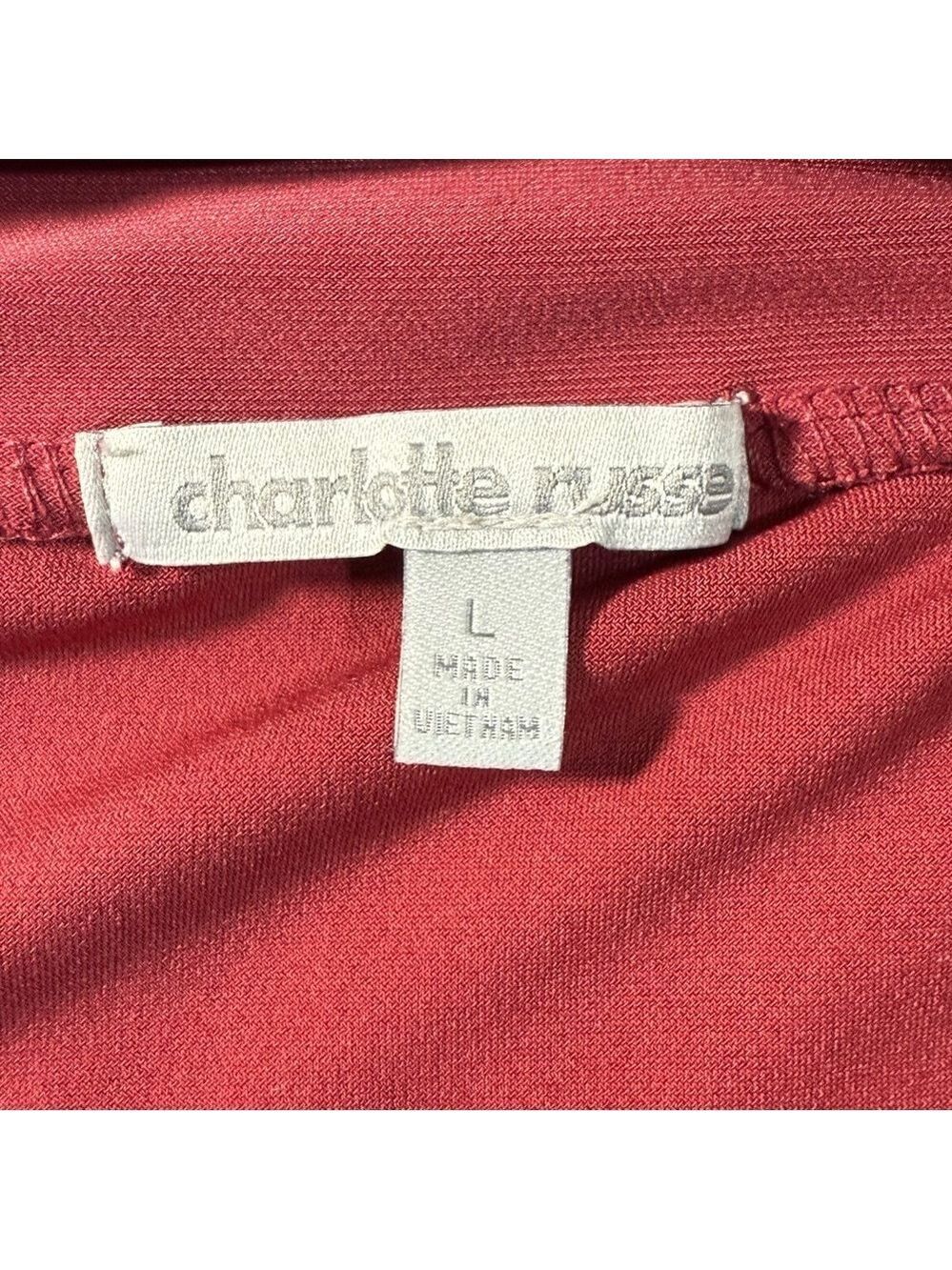 Charlotte Russe Women’s Pencil Skirt Burgundy Size Large - Picture 4 of 6